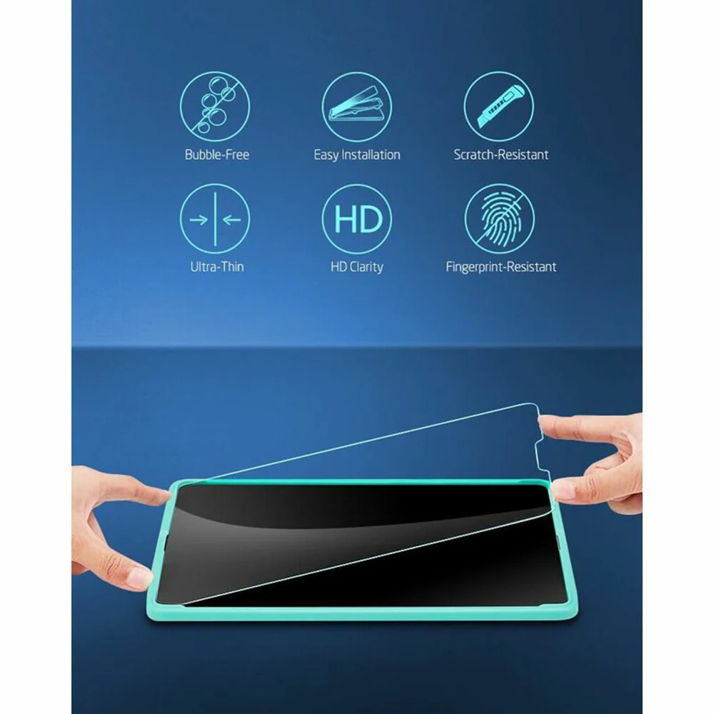 ESR Screen Protector for Apple iPad Air (2022) / Pro 11 (2021) / Air (2020), Tempered Glass, Full Glue, Set of 2 Pieces - Image 3