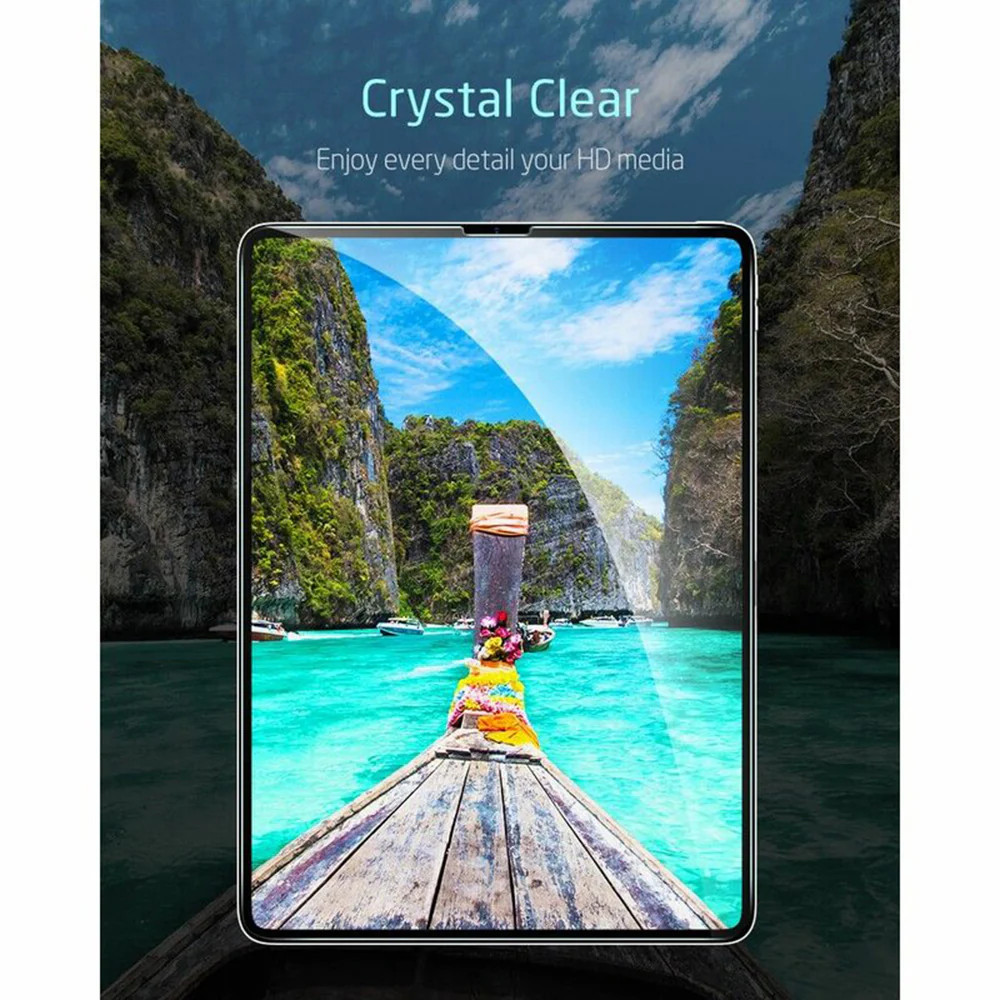ESR Screen Protector for Apple iPad Pro 12.9 (2022) / Pro 12.9 (2021) / Pro 12.9 (2020), Tempered Glass, Full Glue, Set of 2 Pieces - Image 4