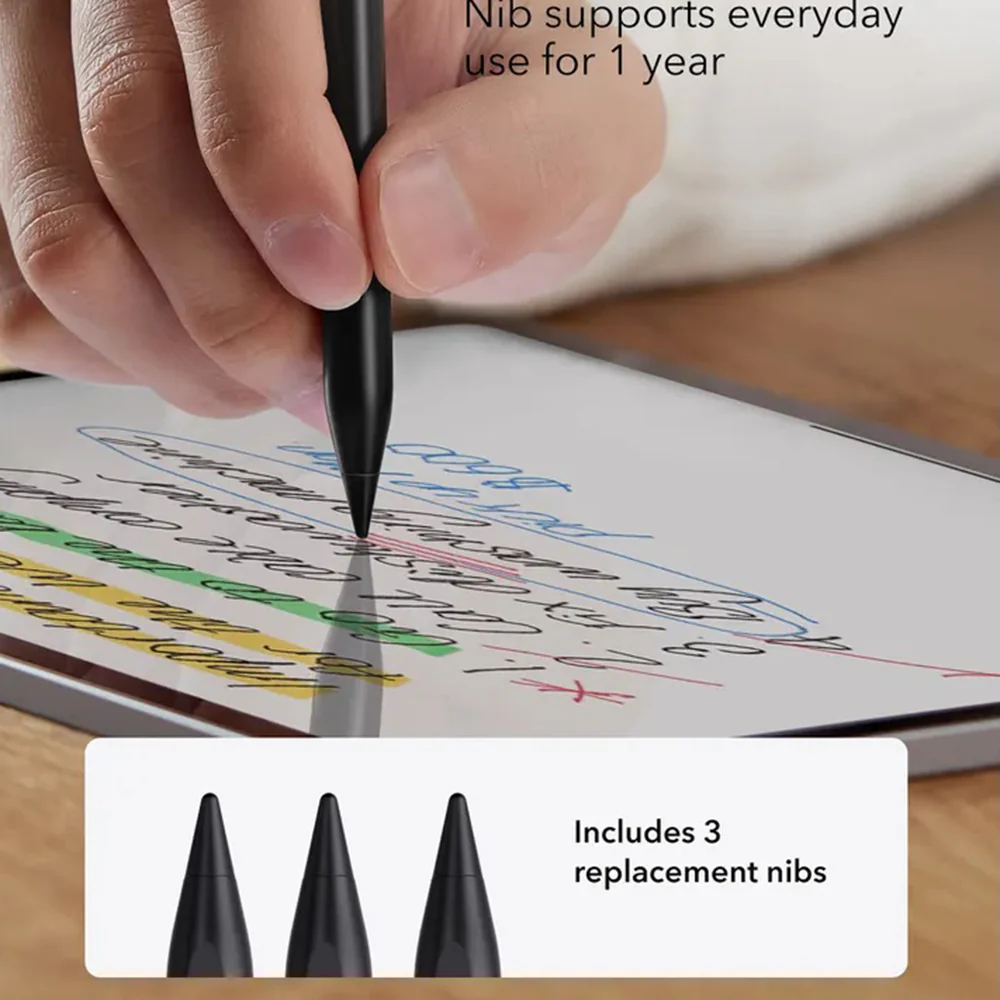 ESR Touch Pen for Apple iPad, Active Version, Black - Image 3