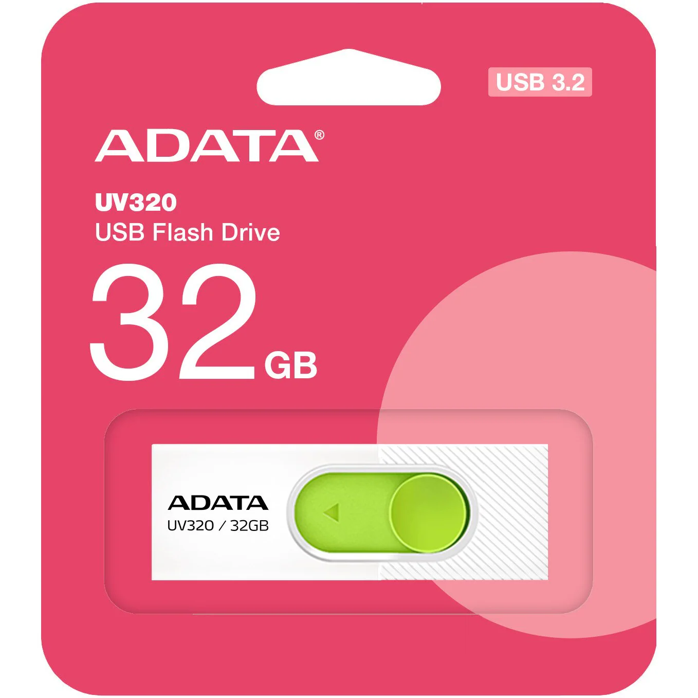 External Memory USB-A 3.2 Adata UV320, 32Gb AUV320-32G-RWHGN - Image 2