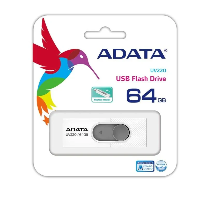 External USB-A Memory Adata UV220, 64Gb AUV220-64G-RWHGY - Image 3