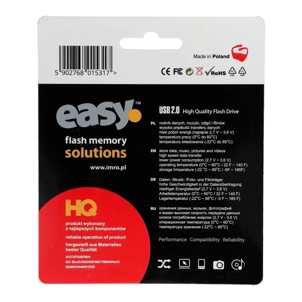 External USB-A Memory Imro Easy, 128Gb - Image 2