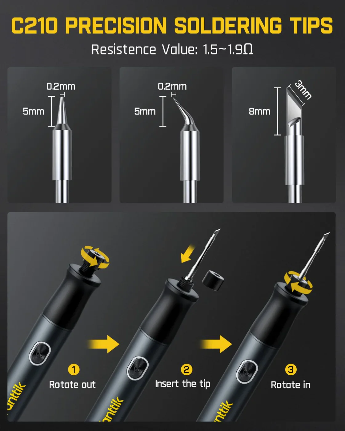 Fanttik T1 Max Soldering Iron, 8in1 - Image 9