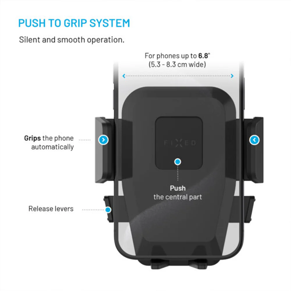 Fixed Iconiq Vent Car Holder, Universal, Black - Image 3