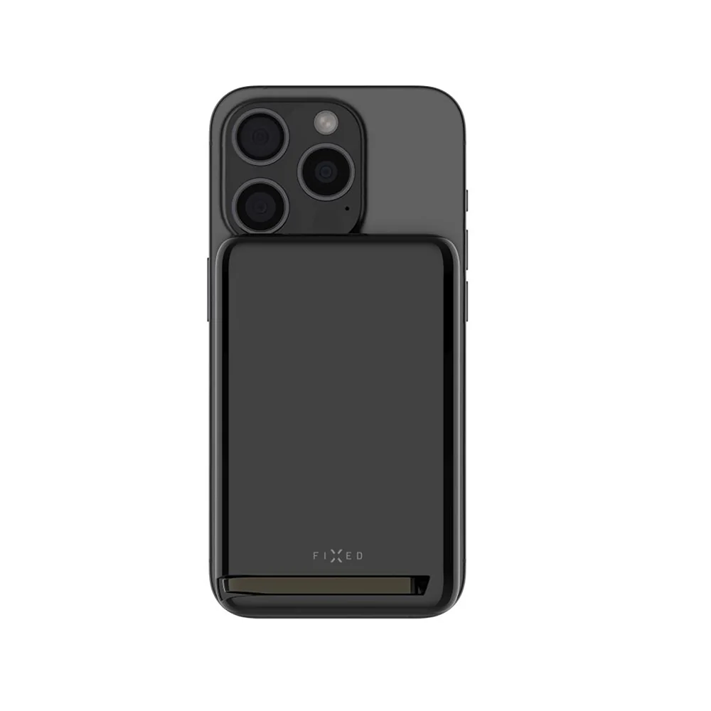 Fixed MagZen 10 Pro Wireless External Battery, 10000mAh, 30W, PD + FQI, 1 x QI - 1 x USB-C, Black - Image 2