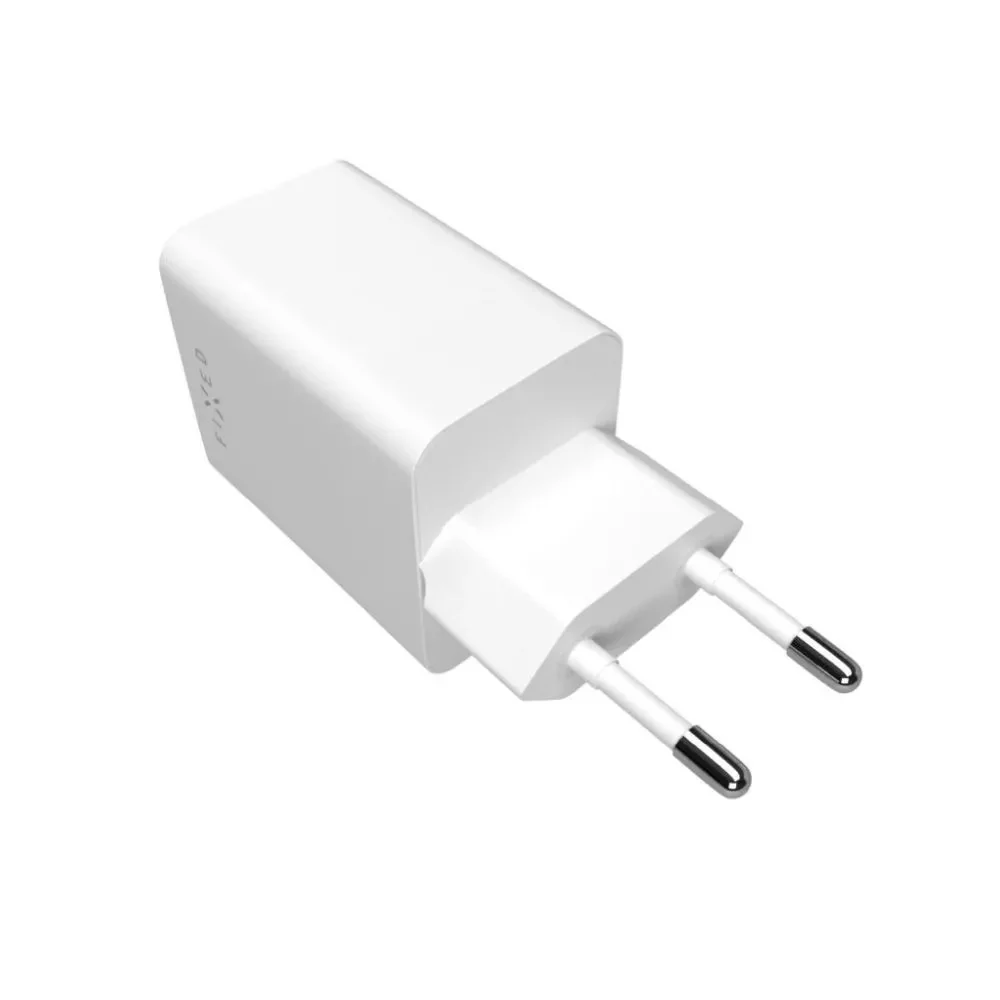 Fixed Mini Network Charger, 45W, 3A, 1 x USB-A - 1 x USB-C, White - Image 3