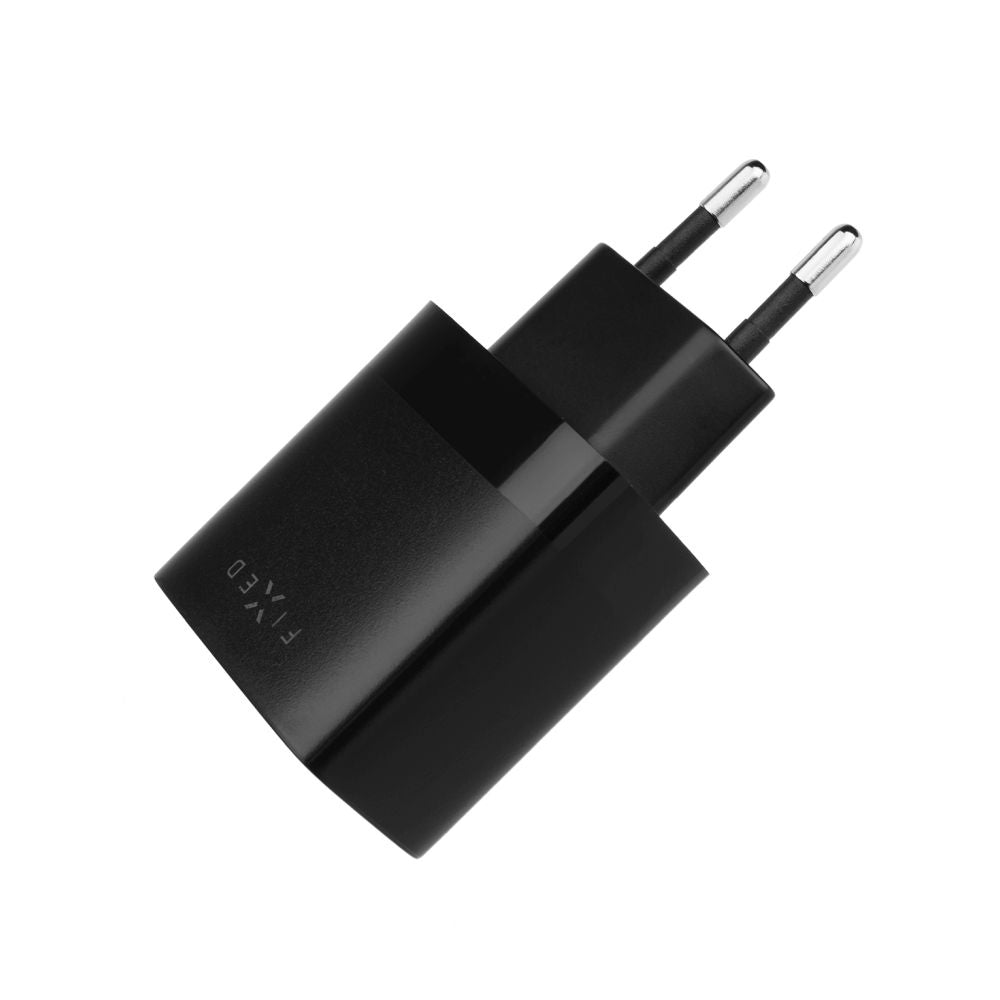 Fixed Network Charger with microUSB Cable, 17W, 3A, 2 x USB-A, Black - Image 4