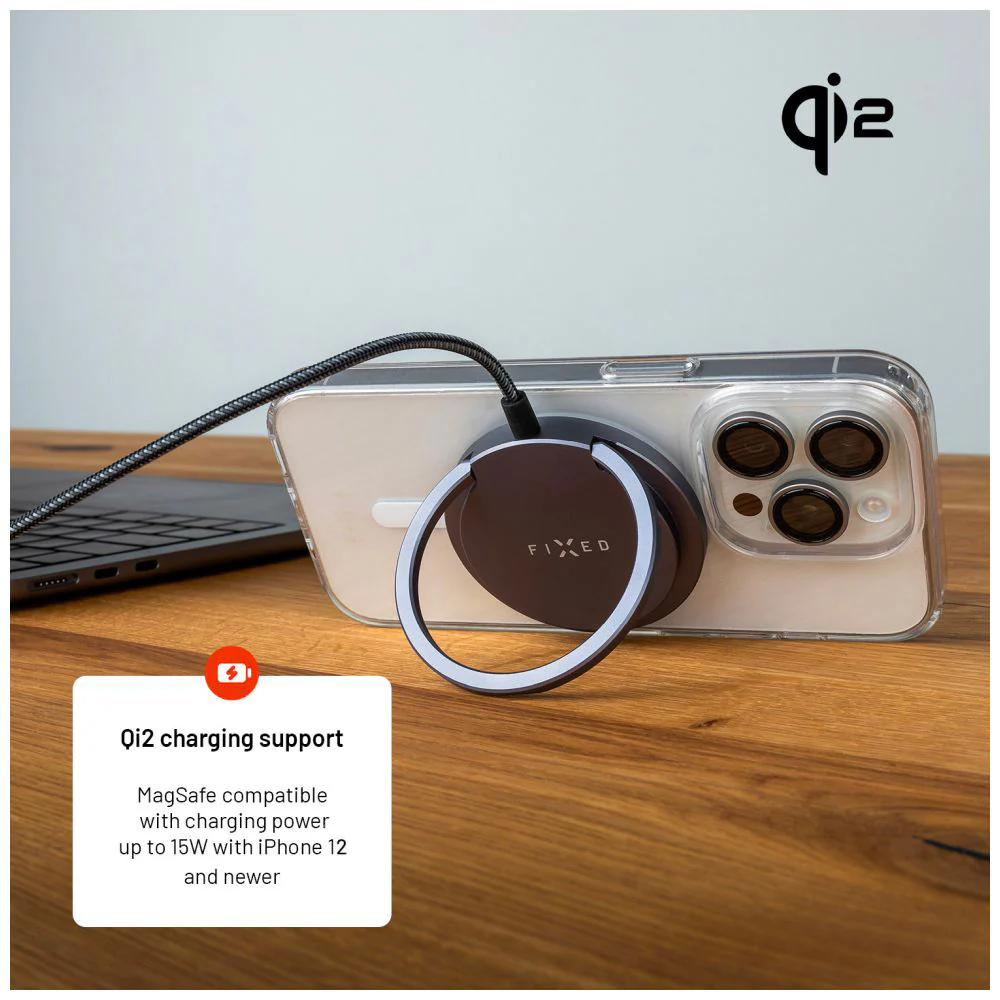 Fixed Ring Wireless Network Charger, 15W, 1.67A, Gray - Image 7