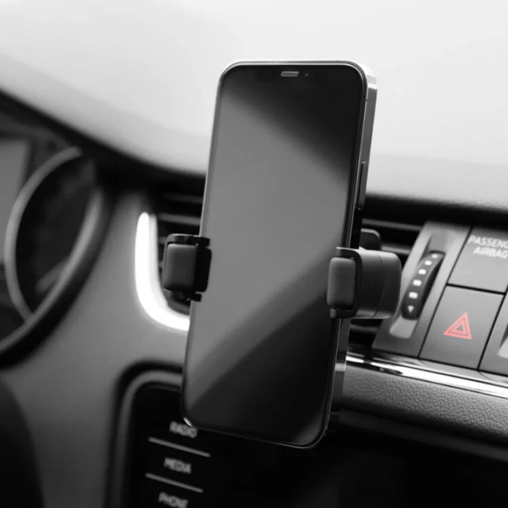 Fixed Roll 2 Vent Universal Car Holder, Black - Image 3