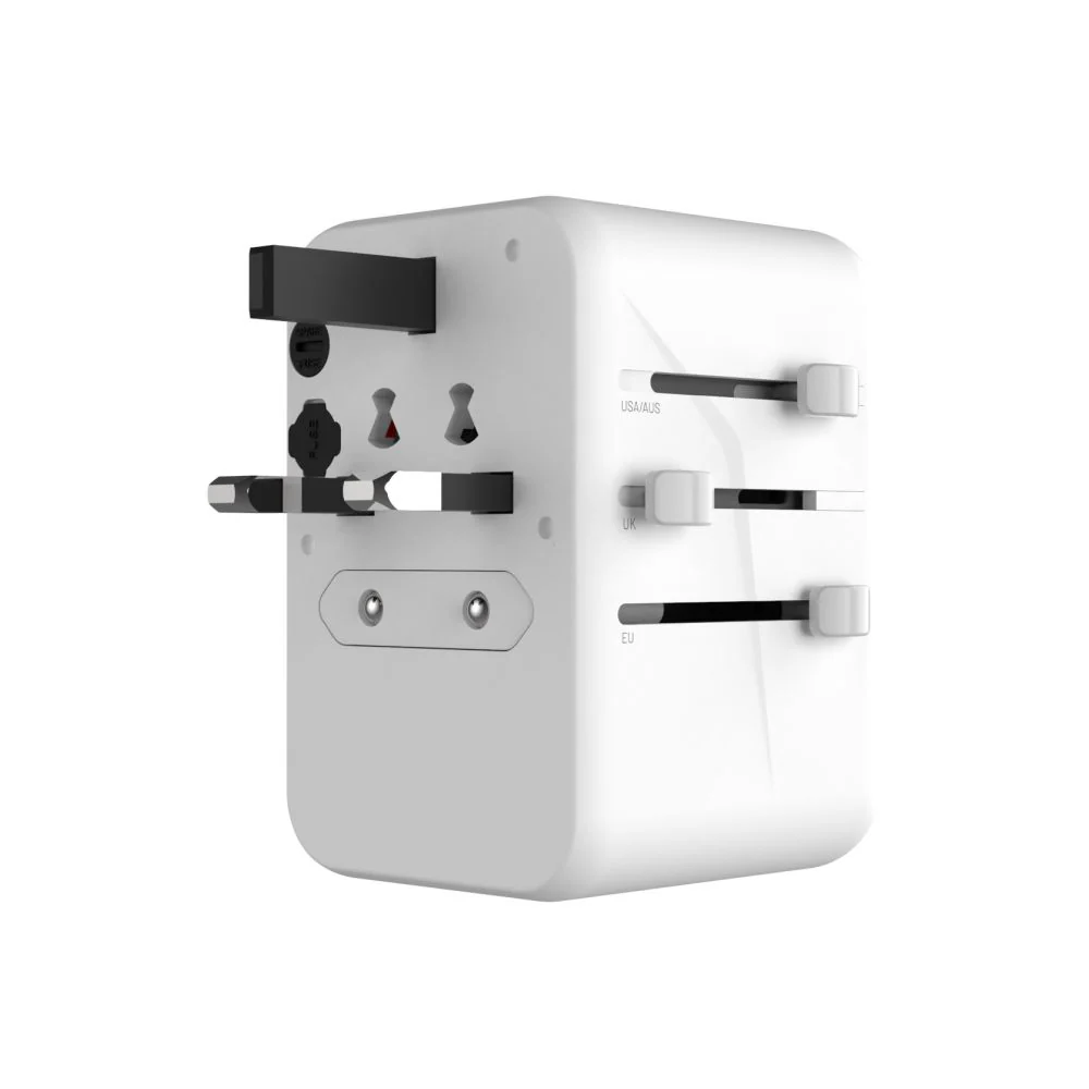 Fixed Travel Network Charger, 65W, 3.25A, 2 x USB-A - 3 x USB-C, White - Image 4