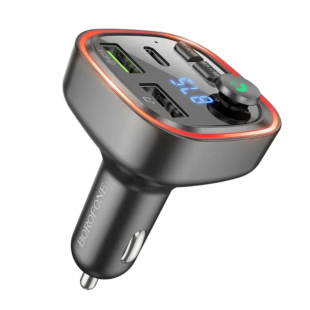 FM Bluetooth Modulator Borofone BC48, 2 x USB-A - 1 x USB-C - 1 x microSD - Image 6