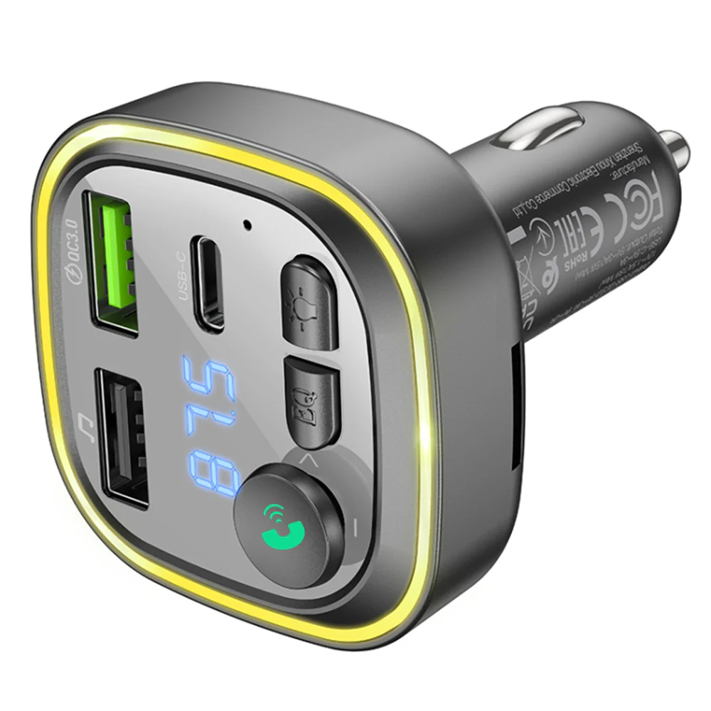 FM Bluetooth Modulator Borofone BC48, 2 x USB-A - 1 x USB-C - 1 x microSD - Image 7