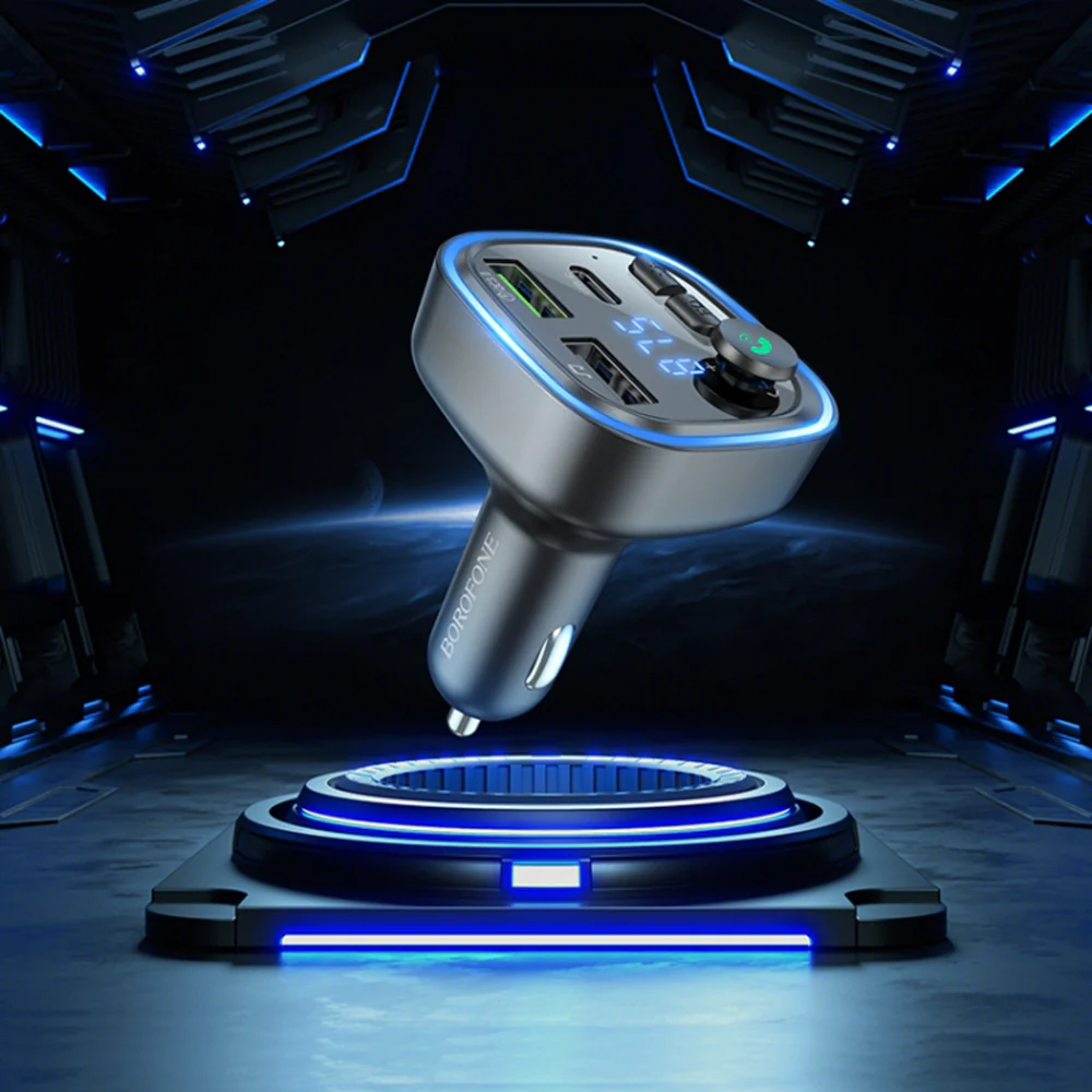 FM Bluetooth Modulator Borofone BC48, 2 x USB-A - 1 x USB-C - 1 x microSD - Image 9