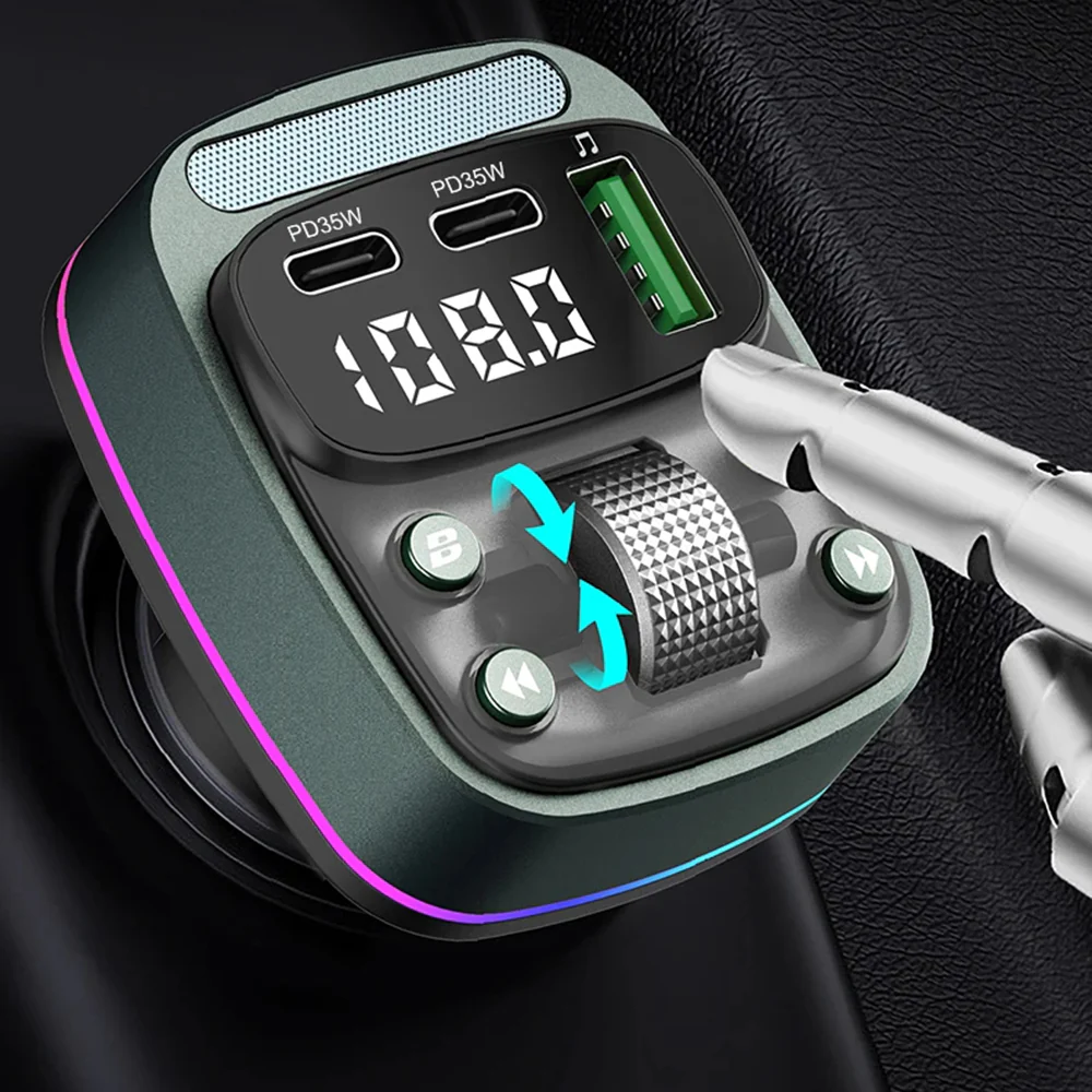 FM Bluetooth Modulator Techsuit EchoDrive, 1 x USB-A - 2 x USB-C - Image 6
