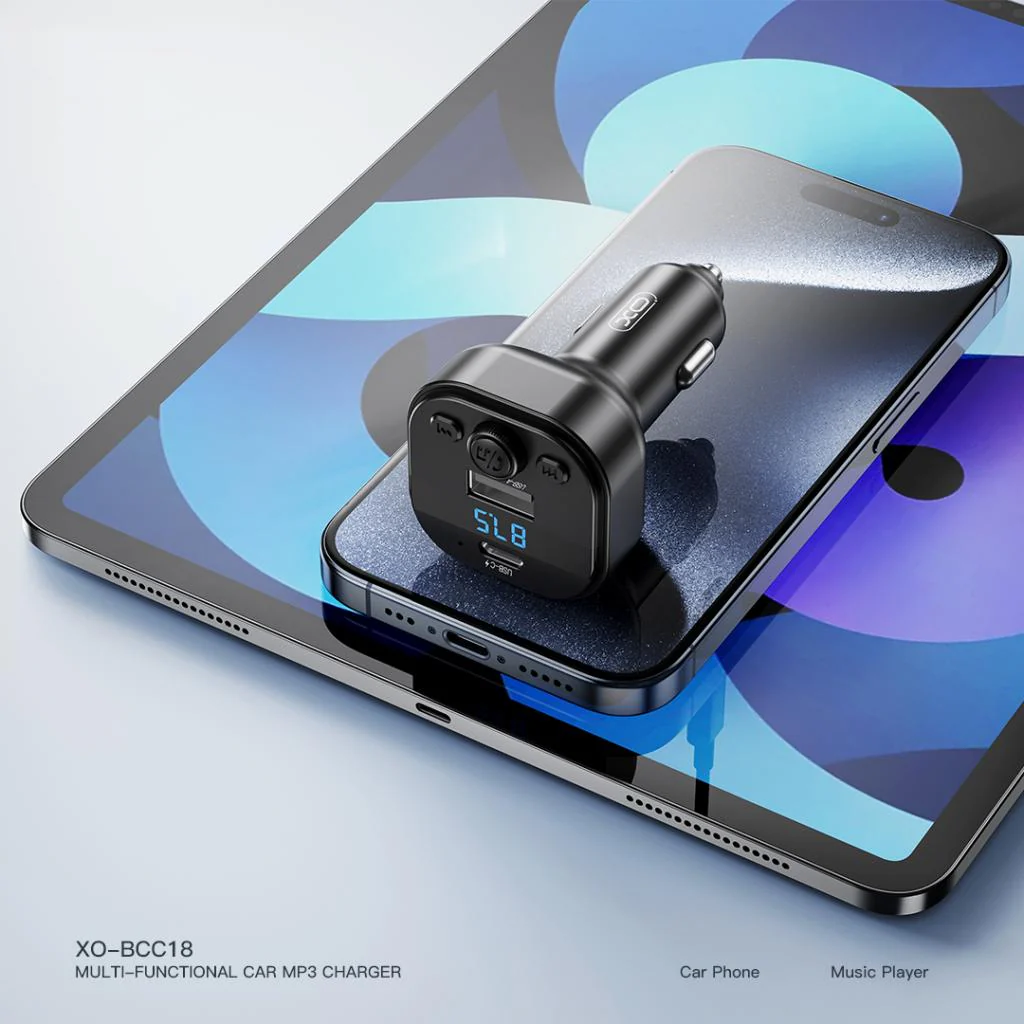 FM Bluetooth Modulator XO Design BCC18, 1 x USB-A - 1 x USB-C - Image 4