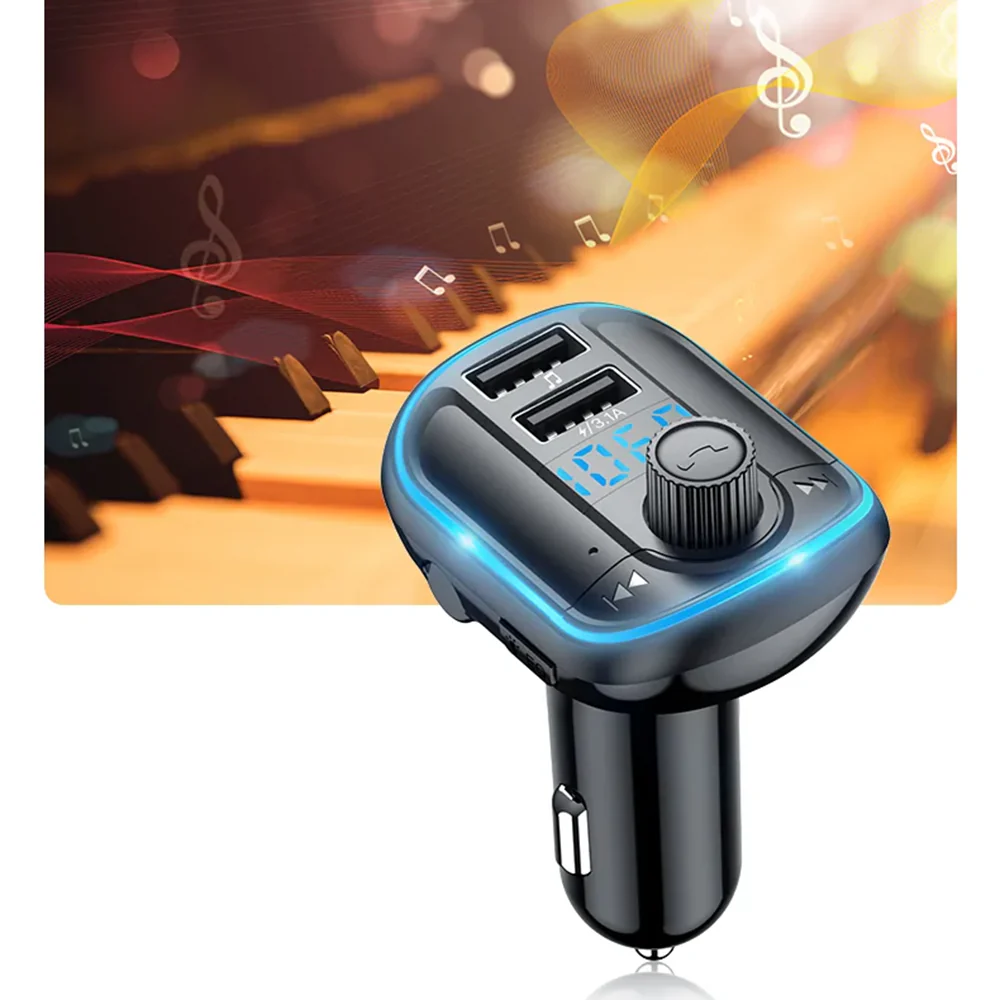 FM Bluetooth Modulator Yesido Y44, 2 x USB-A - 1 x microSD - Image 7