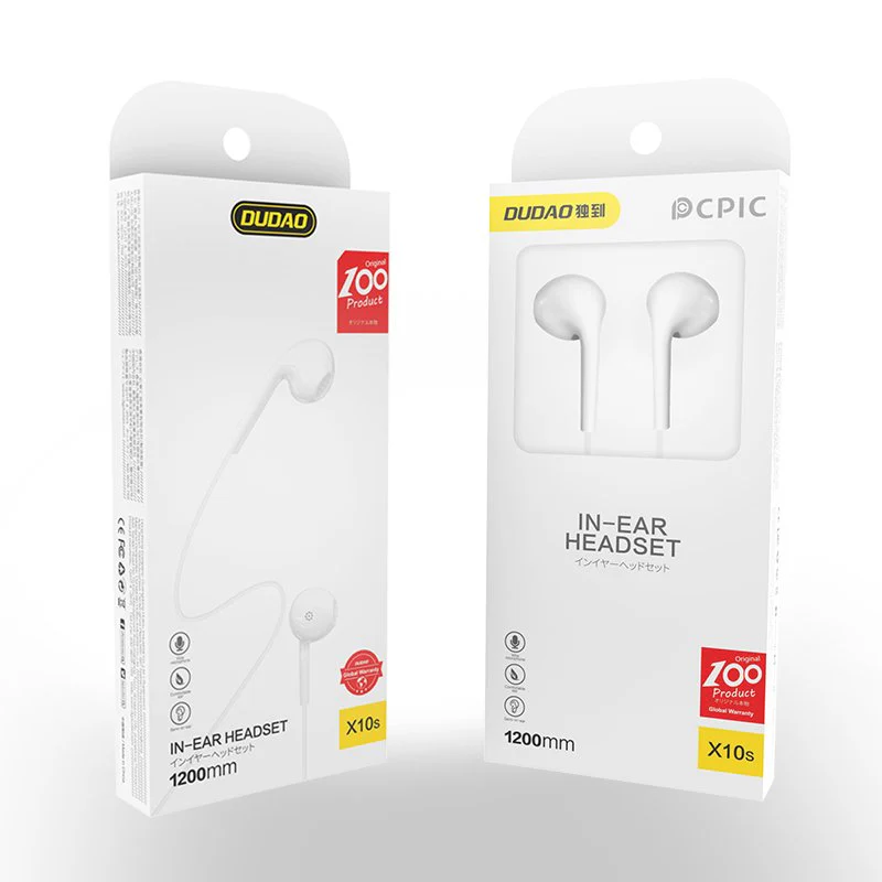Handsfree 3.5mm Dudao X10S, White - Image 5