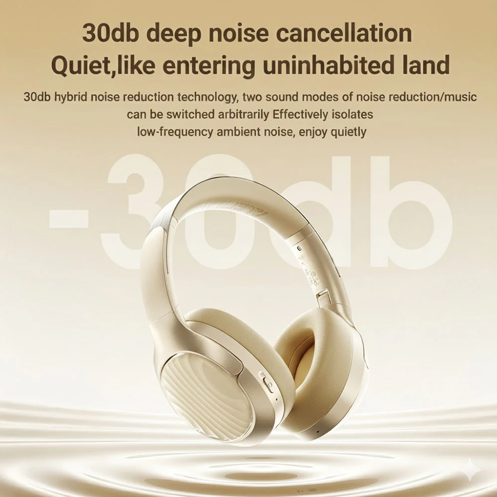 Handsfree Bluetooth Acefast H5, A2DP, ANC, White - Image 4