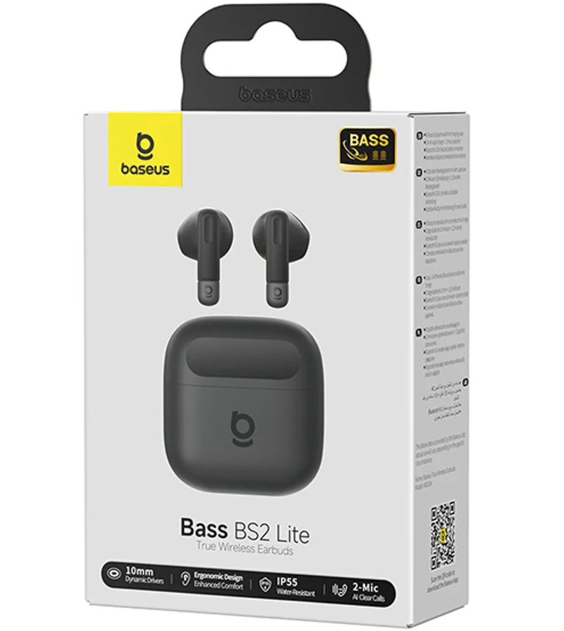 Handsfree Bluetooth Baseus Bowie Bass BS2 Lite, TWS, Black A0010A02 - Image 9