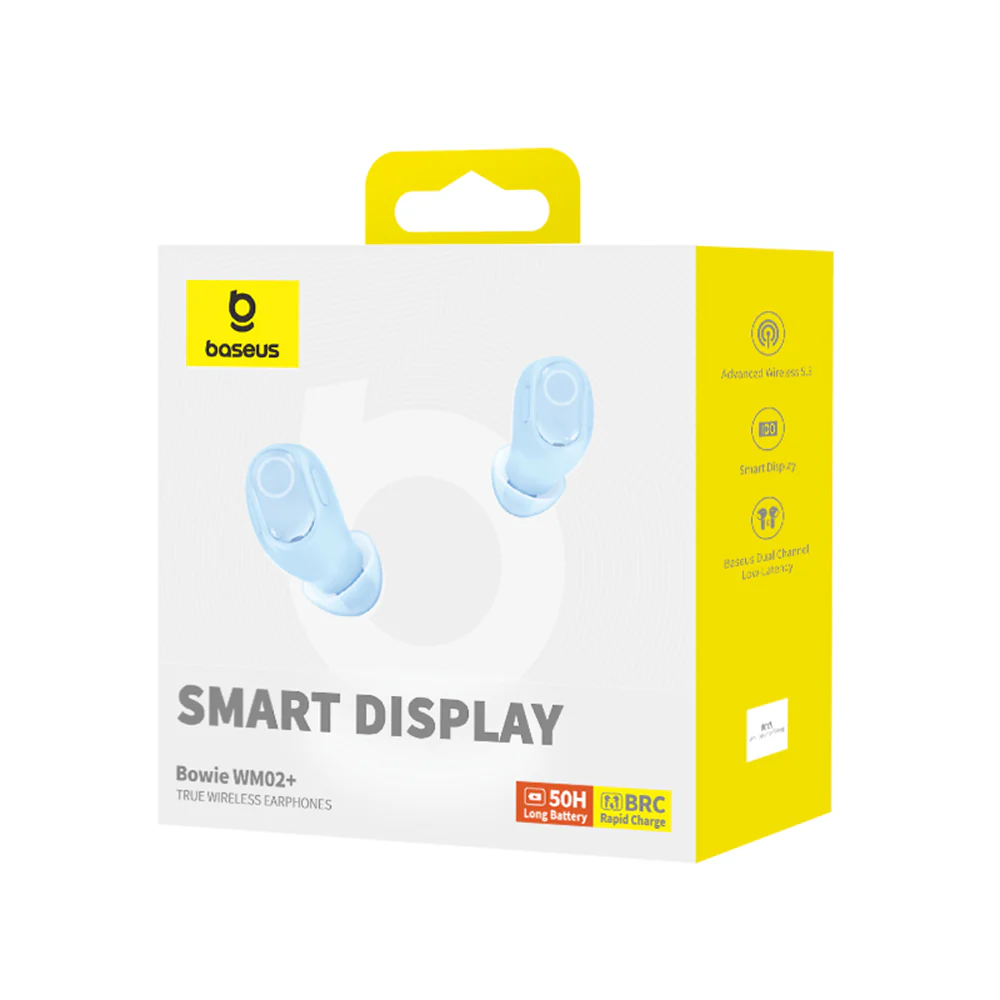 Handsfree Bluetooth Baseus WM02+, TWS, Blue NGTW370303 - Image 7