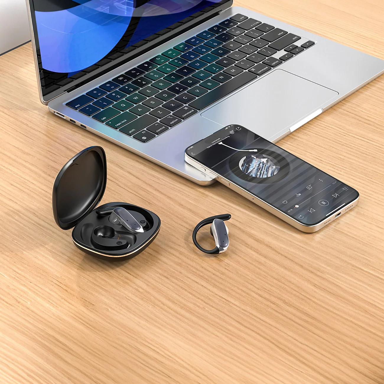 Handsfree Bluetooth Dudao U17Z, TWS, Black - Image 3