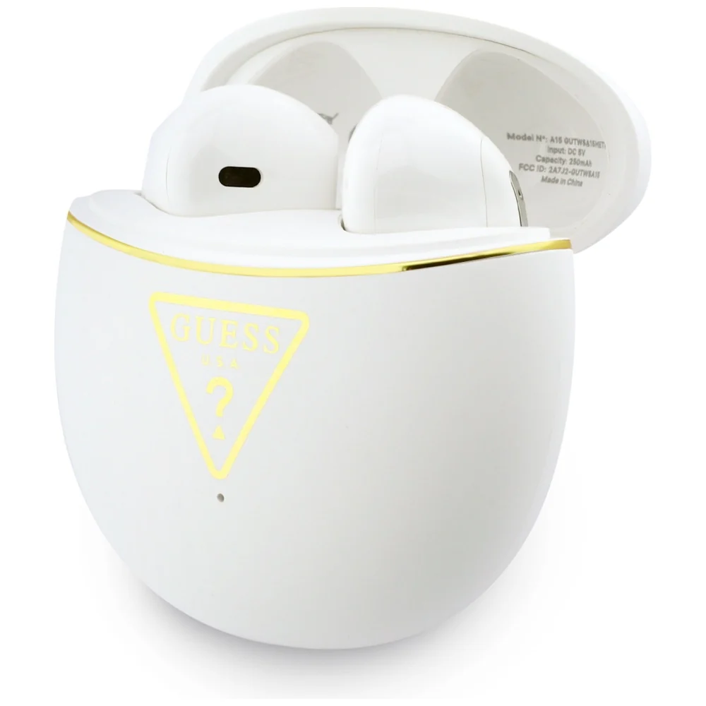 Handsfree Bluetooth Guess Script Print, TWS, White - Image 5
