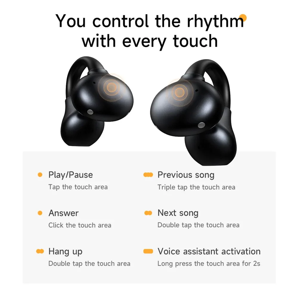 Handsfree Bluetooth HOCO EA8, TWS, White - Image 14