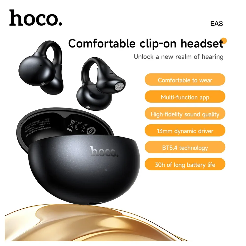 Handsfree Bluetooth HOCO EA8, TWS, White - Image 3