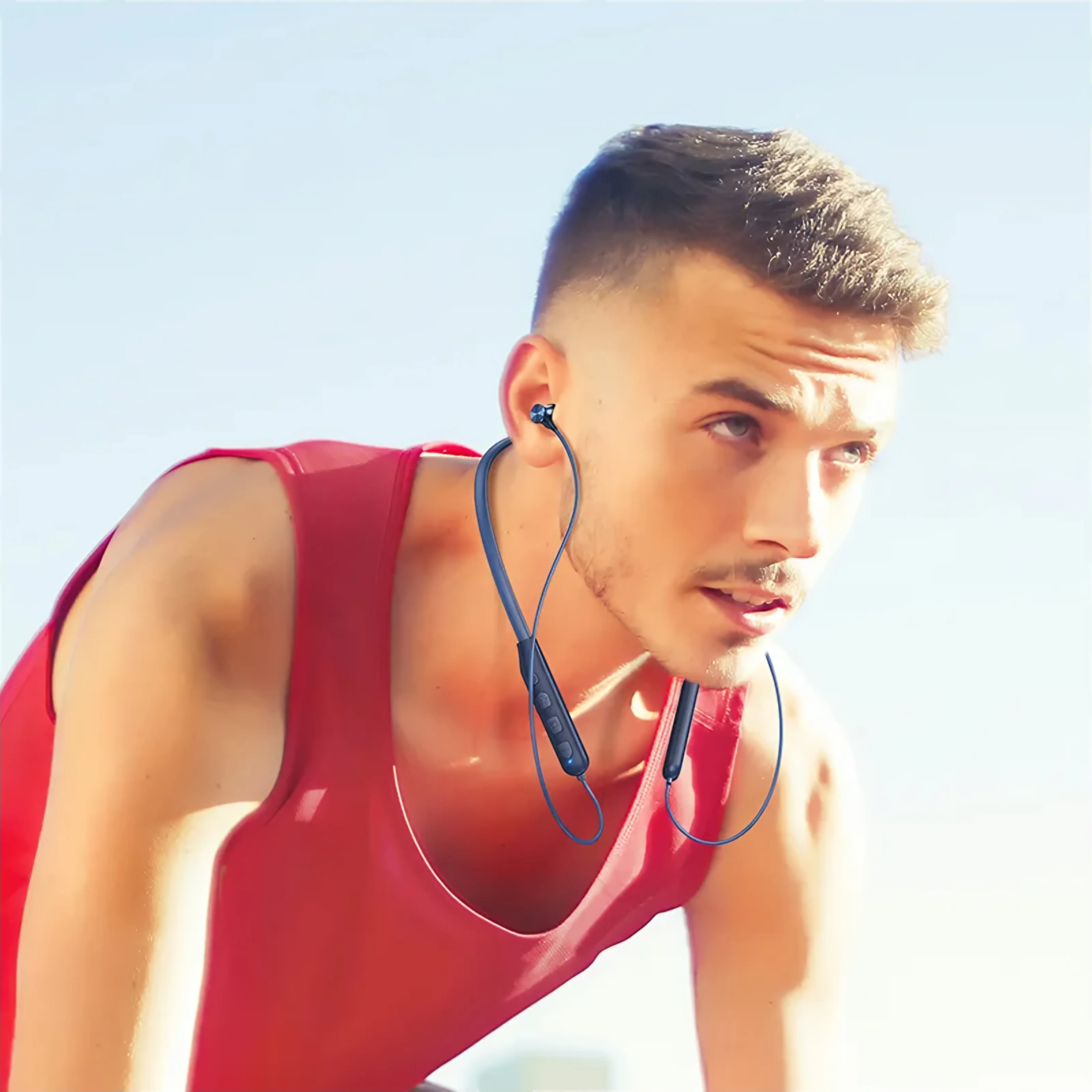 Handsfree Bluetooth HOCO ES64, A2DP, Blue - Image 2