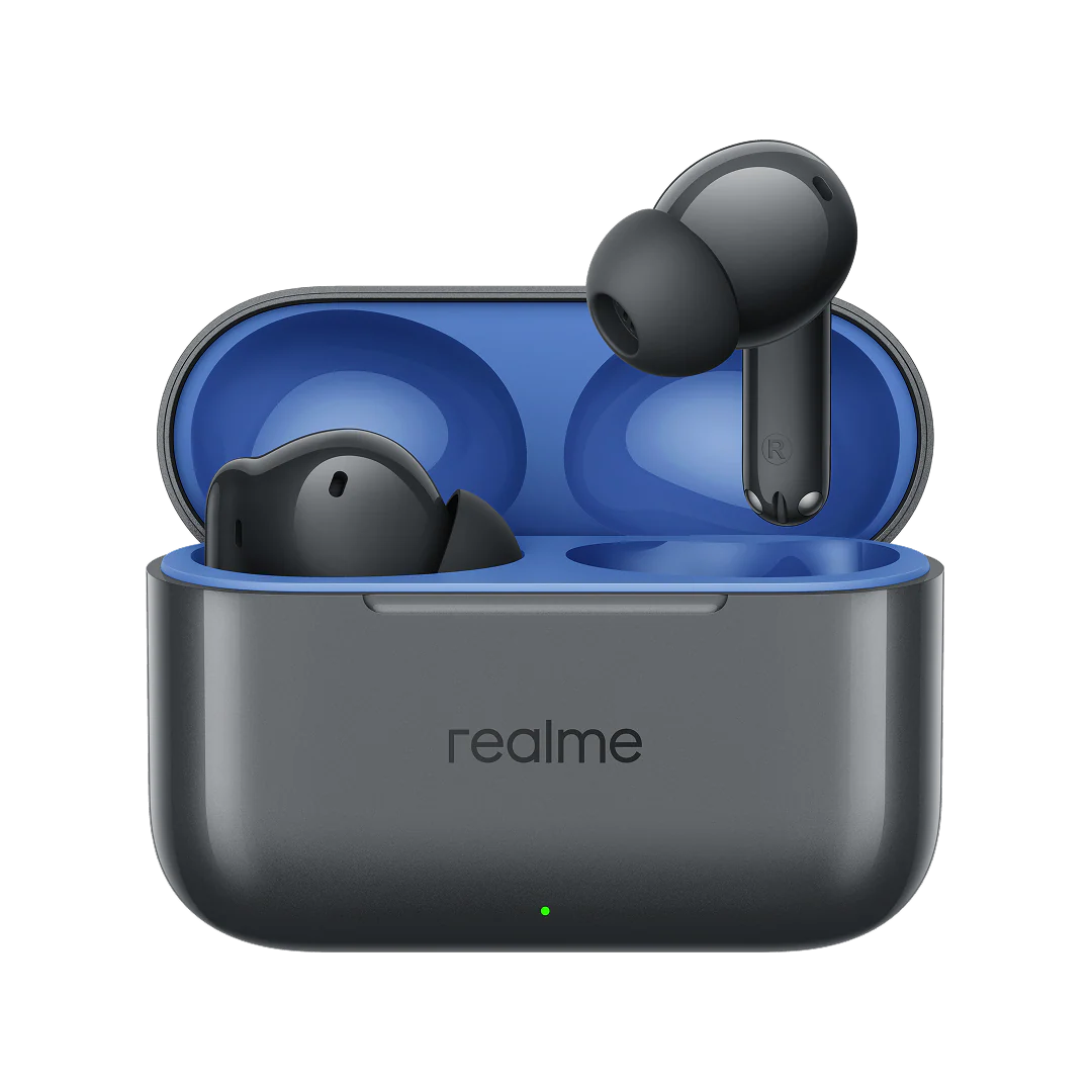 Handsfree Bluetooth Realme Buds T200, TWS, ANC, MultiPoint, Gray