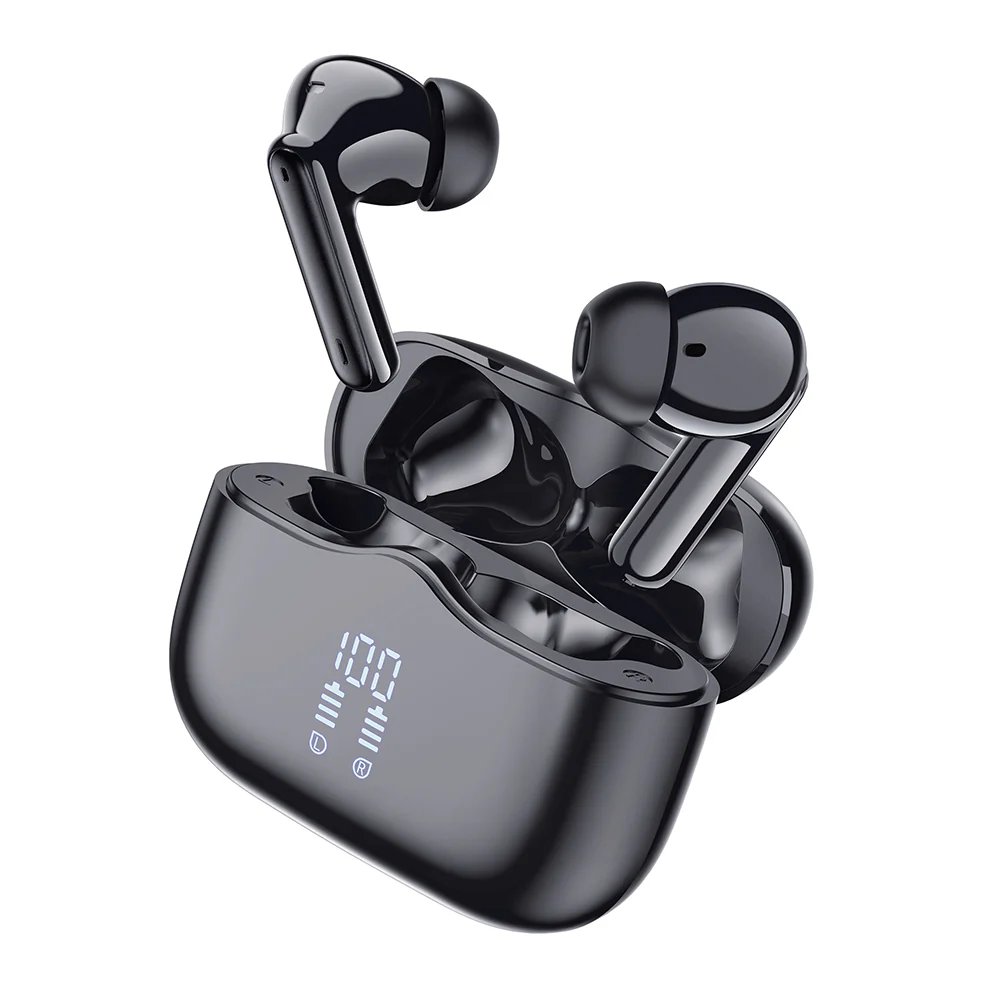Handsfree Bluetooth Techsuit CW2 VelarX One, TWS, ANC, Black - Image 4