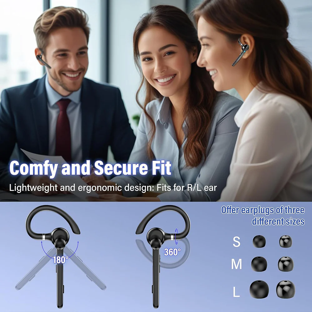 Handsfree Bluetooth Techsuit G9 TalkZen, A2DP, Black - Image 6