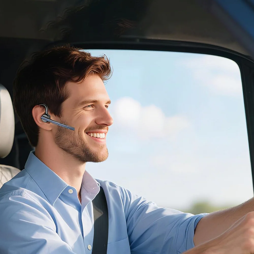 Handsfree Bluetooth Techsuit Vocelis Pro CB4, A2DP, Blue - Image 4