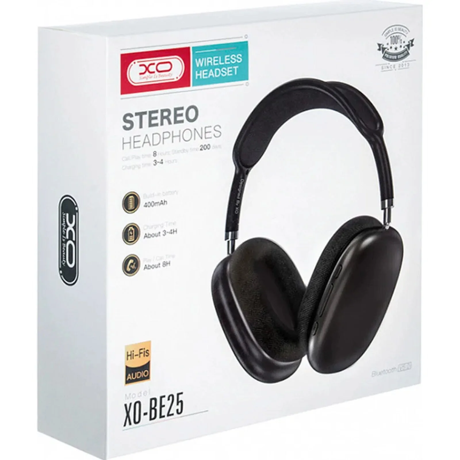 Handsfree Bluetooth XO Design BE25, A2DP, Black - Image 3