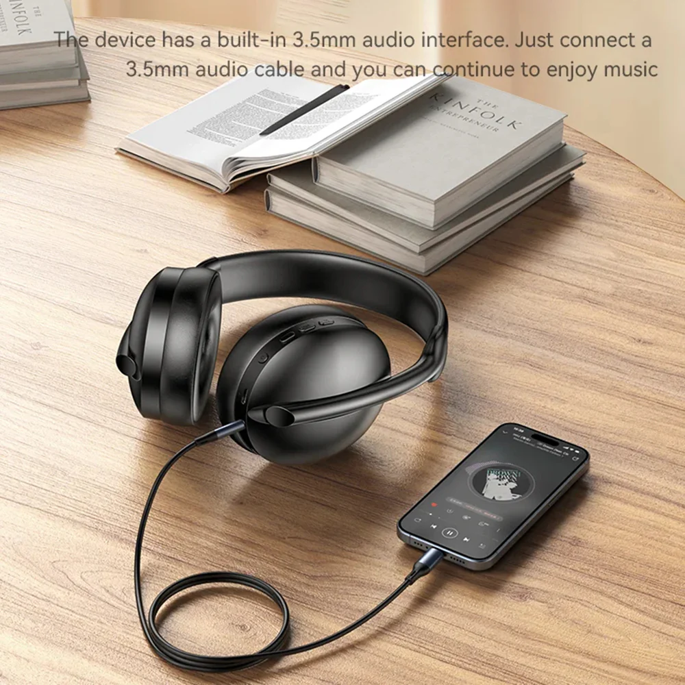 Handsfree Bluetooth Yesido EP08, A2DP, ANC, Black - Image 7