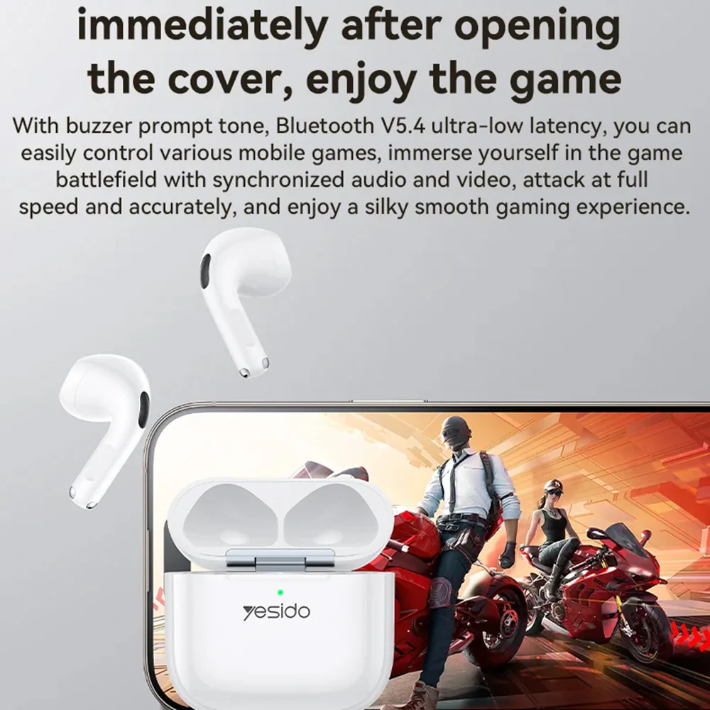 Handsfree Bluetooth Yesido TWS31S, TWS, White - Image 6
