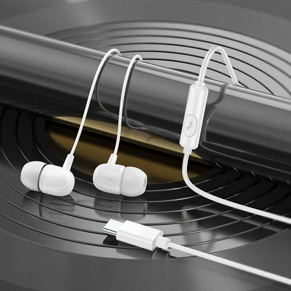 Handsfree USB-C Borofone BM77 Delicious, Black - Image 5