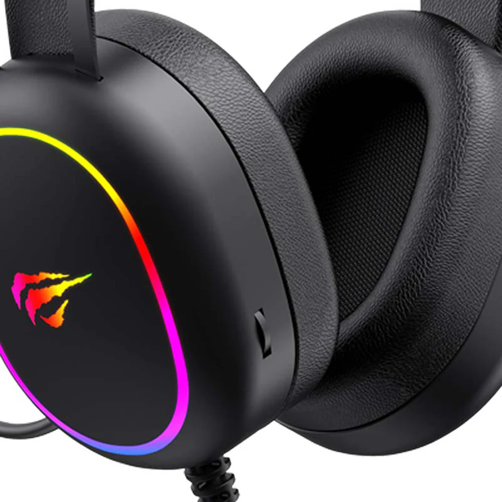 HAVIT H2016d Gaming Headphones 3.5mm, RGB, 2m, Black - Image 5