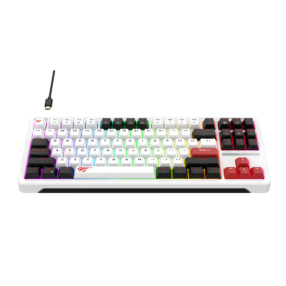 HAVIT KB902L Wired USB Gaming Keyboard, RGB, 1.8m, Multicolor - Image 3