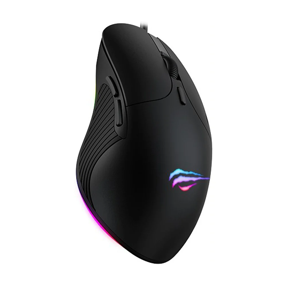 HAVIT MS1020WB Wired USB Gaming Mouse, RGB, 2400DPI, Black - Image 4