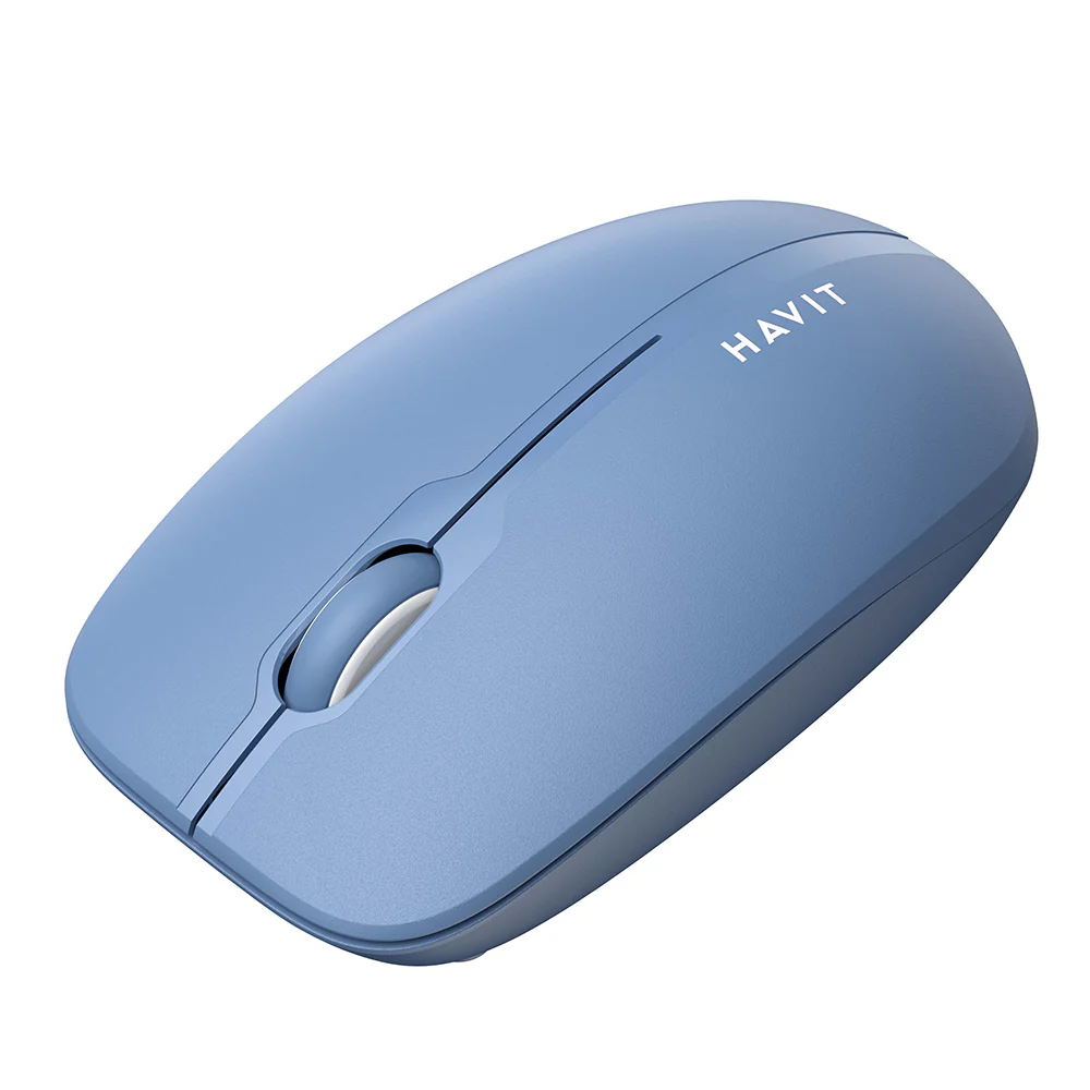 HAVIT MS53WB Wireless Mouse, 1600DPI, Blue - Image 3