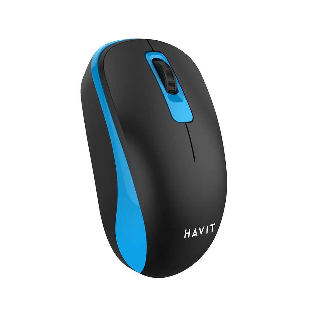 HAVIT MS626GT Wireless Mouse, 1200DPI, Black Blue - Image 3