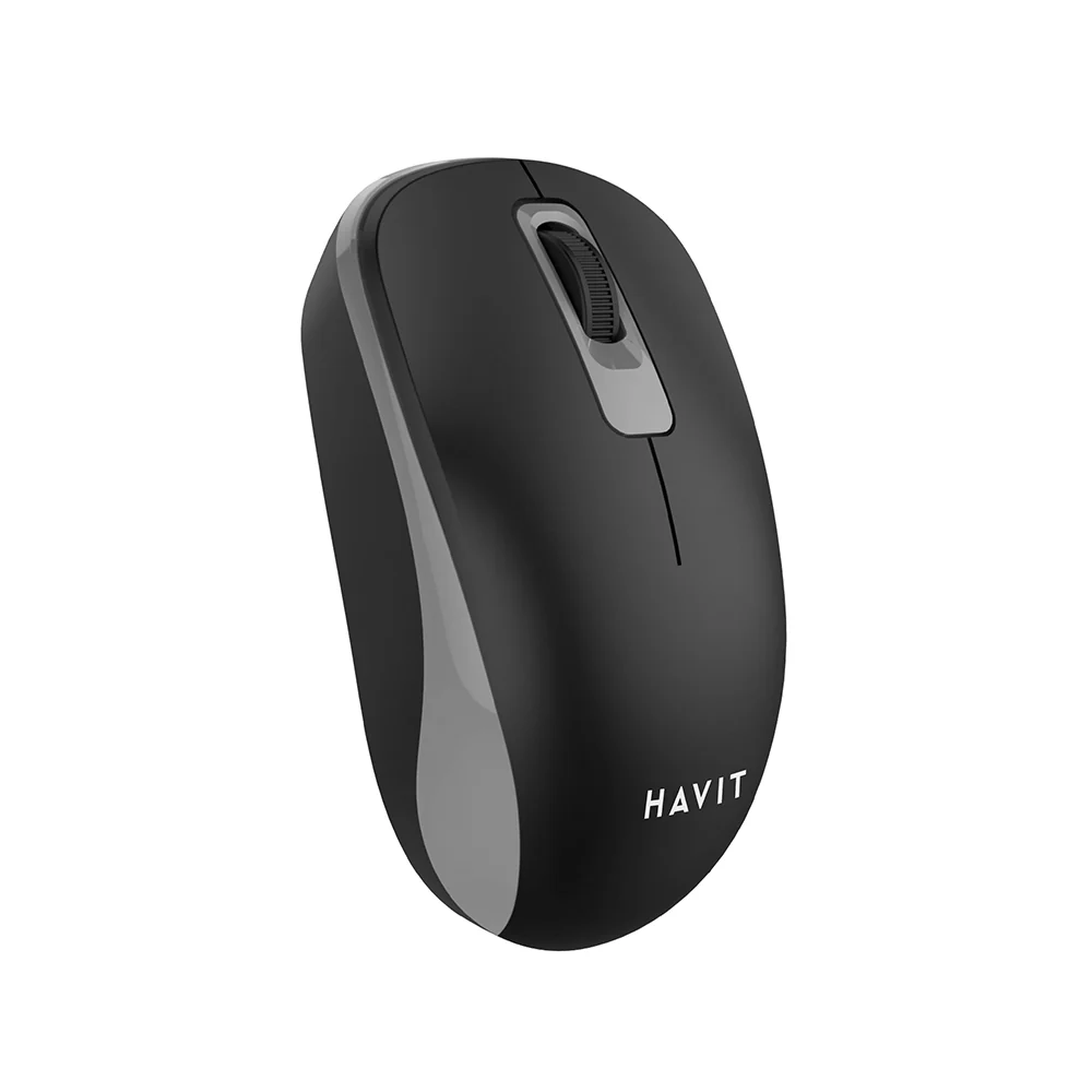 HAVIT MS626GT Wireless Mouse, 1200DPI, Black Grey - Image 3