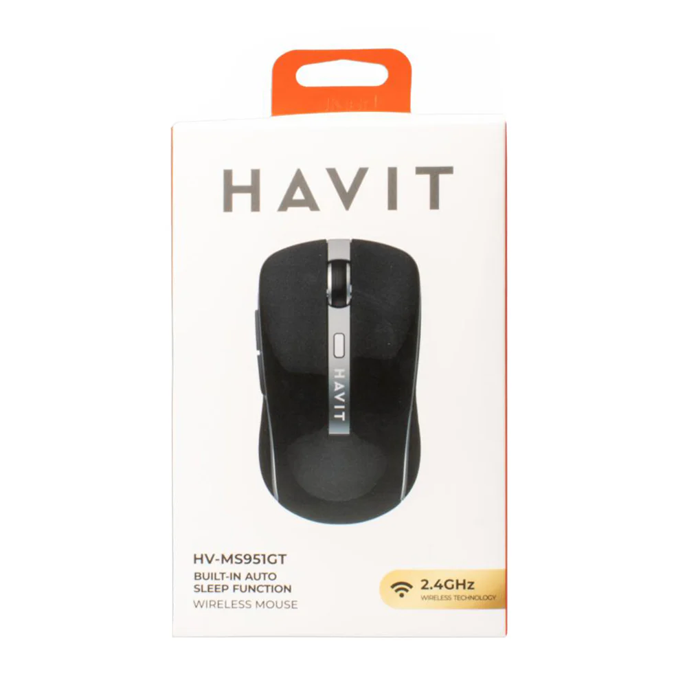 HAVIT MS951GT Wireless Mouse, 1000DPI - 1600DPI, Black Blue - Image 4