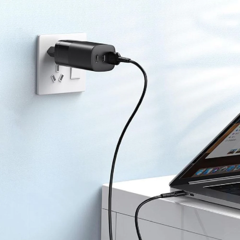 HAVIT UC10 Network Charger, 65W, 3A, 1 x USB-A - 2 x USB-C, Black - Image 6