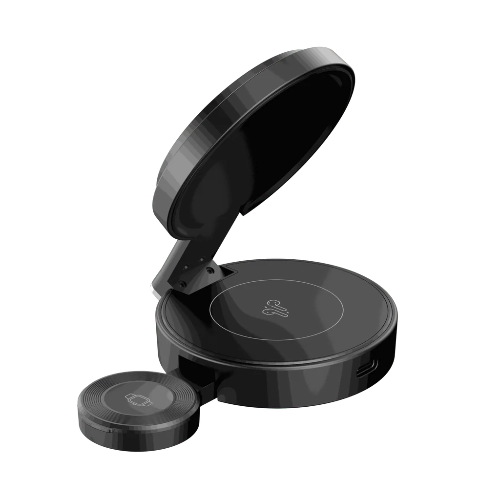 HAVIT W3100 3in1 Wireless Network Charger, 15W, 1.67A, Black - Image 3
