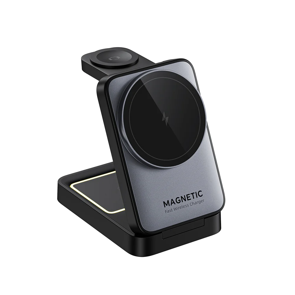 HAVIT W3103 3in1 Wireless Network Charger, 15W, 1.67A, Black Grey