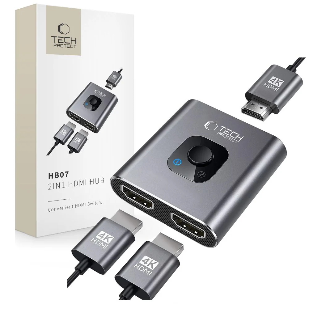 HDMI Video Switch Tech-Protect HB07, Gray - Image 7