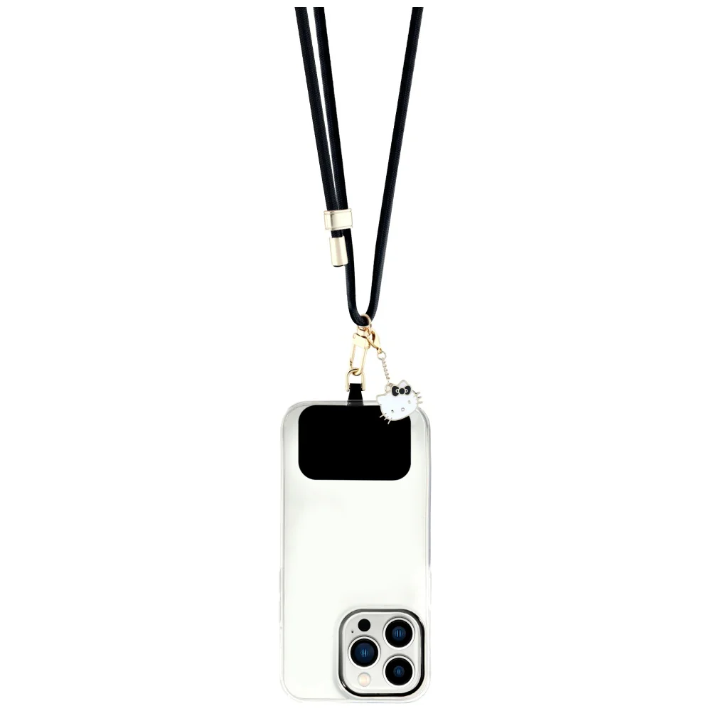 Hello Kitty Crossbody Phone Lanyard, Black - Image 2