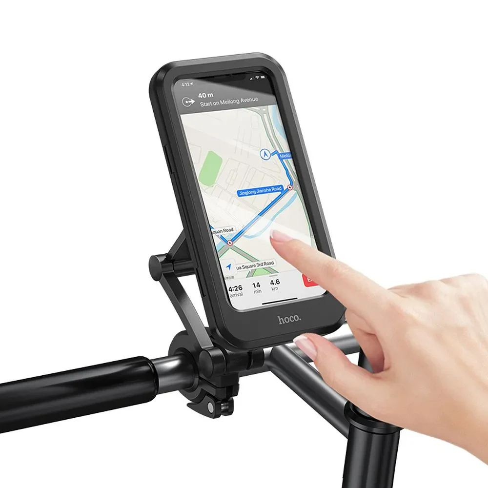 HOCO CA101 Bicycle Motorcycle Mount, 4.5inch - 7inch, Black - Image 2